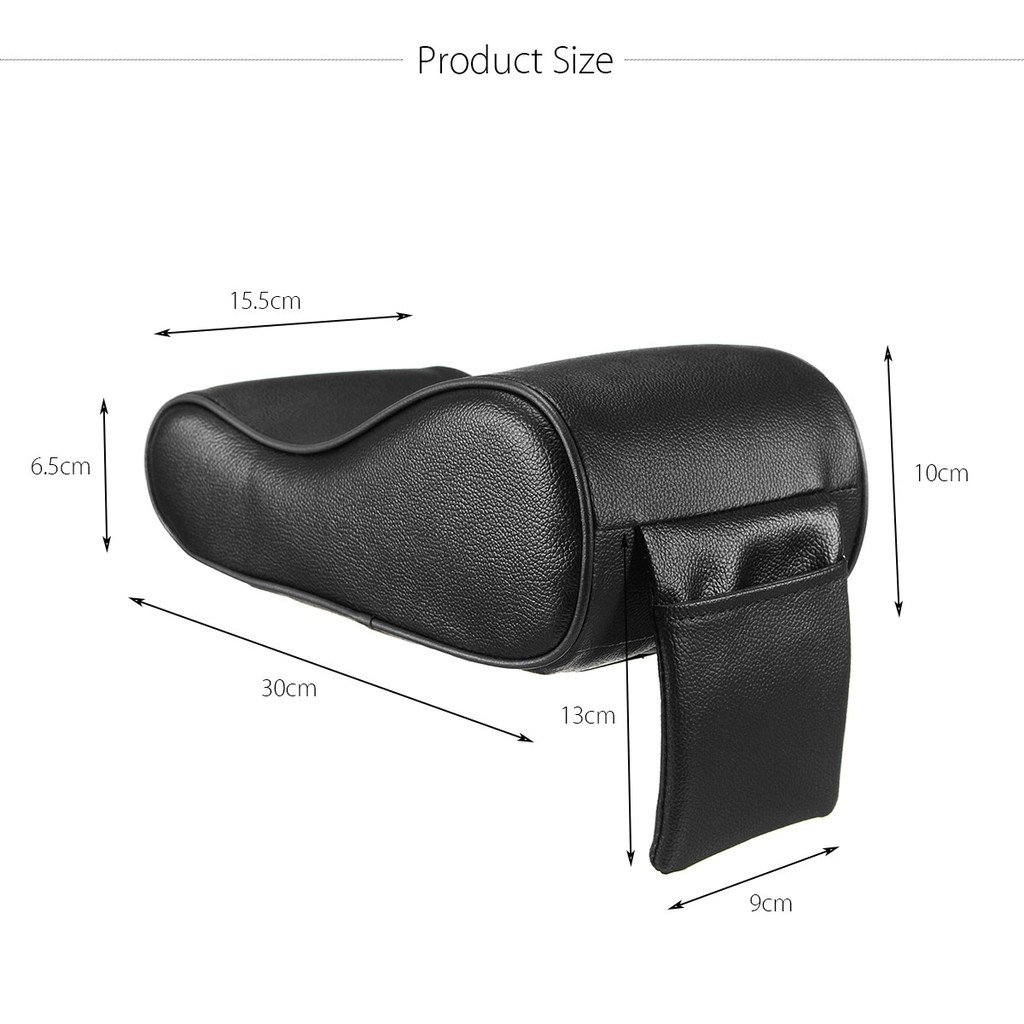 SuperAuto ĐệM Tì Tay Ô Tô Da PU Hộp Tay Vịn ô Tô Phụ KiệN Xe HơI