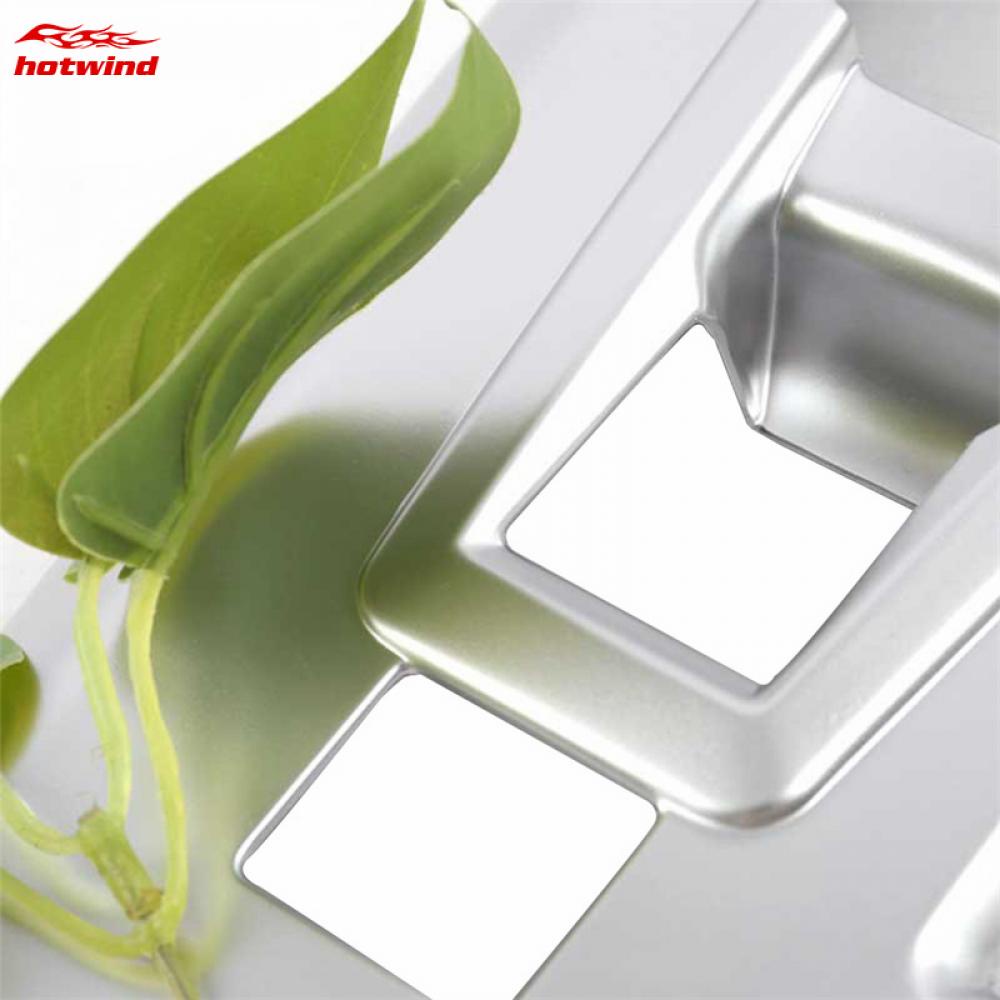 Hw Miếng Dán Bảng Điều Khiển Cần Gạt Số Họa Tiết Sợi Carbon Màu Bạc Trang Trí Nội Thất Cho Peugeot 3008 GT 5008 2016- 2018