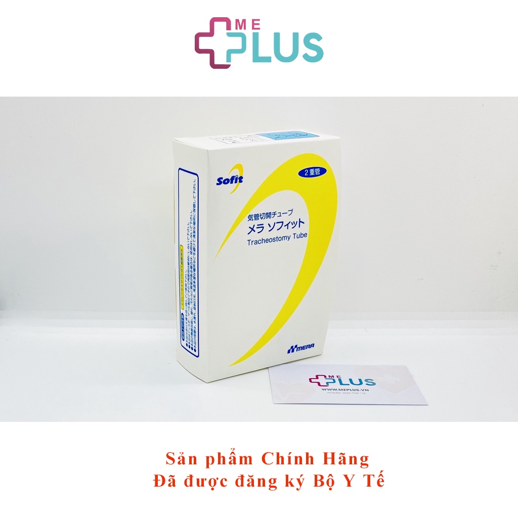 Ống Mở Khí Quản 2 Nòng Có Bóng, Có Cửa Sổ Kèm Ống Hút MERA SOFIT D-CFS