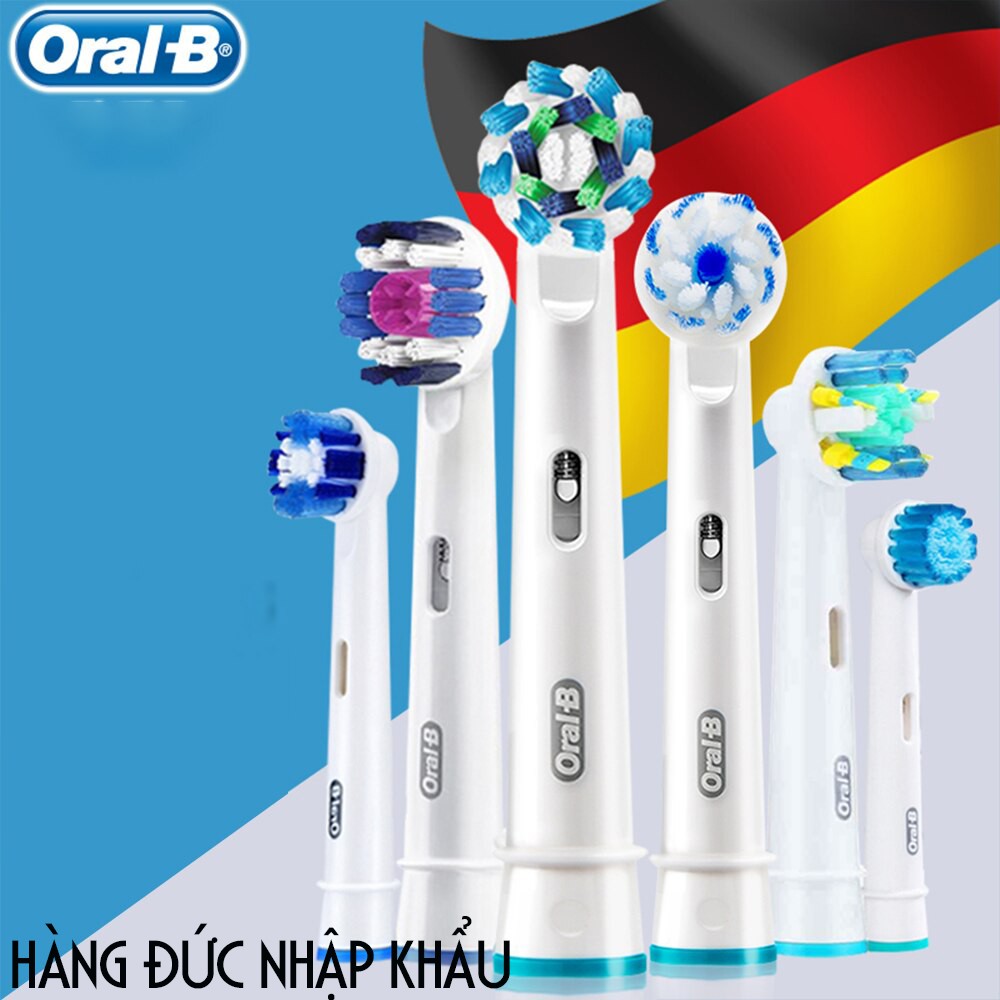 Set bộ 4 đầu bàn chải đánh răng điện cho máy Oral B thay thế, lông mềm  Minh House