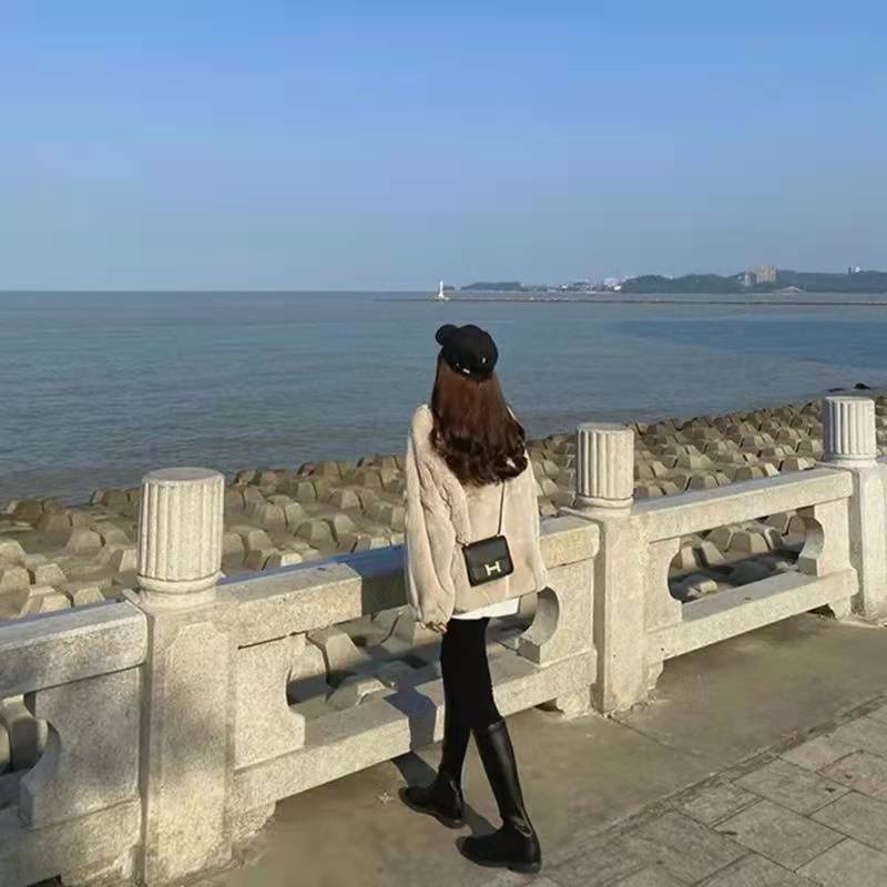 Áo khoác lông giả lông thỏ dày mùa đông dành cho nữ