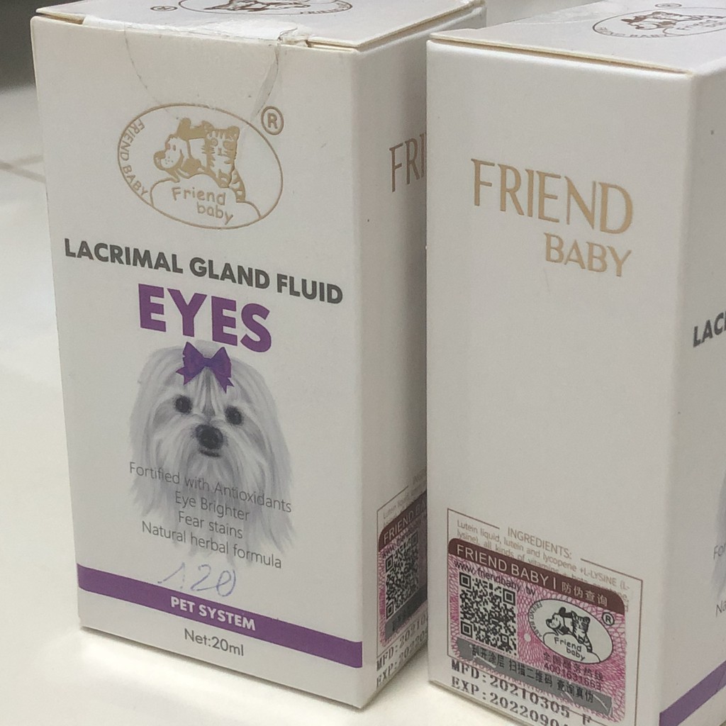 Siro uống làm giảm chảy nước mắt cho thú cưng - Lacrimal Gland Fluid EYES ( Pro-white ) 20ml