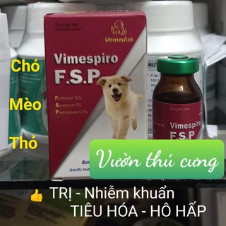 Vimespiro F.S.P 10ml - ĐẶC TRI BÊNH HÔ HẤP CHÓ MÈO