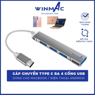 Hub Chuyển Đổi Macbook Type C sang 4 cổng USB - Winmac