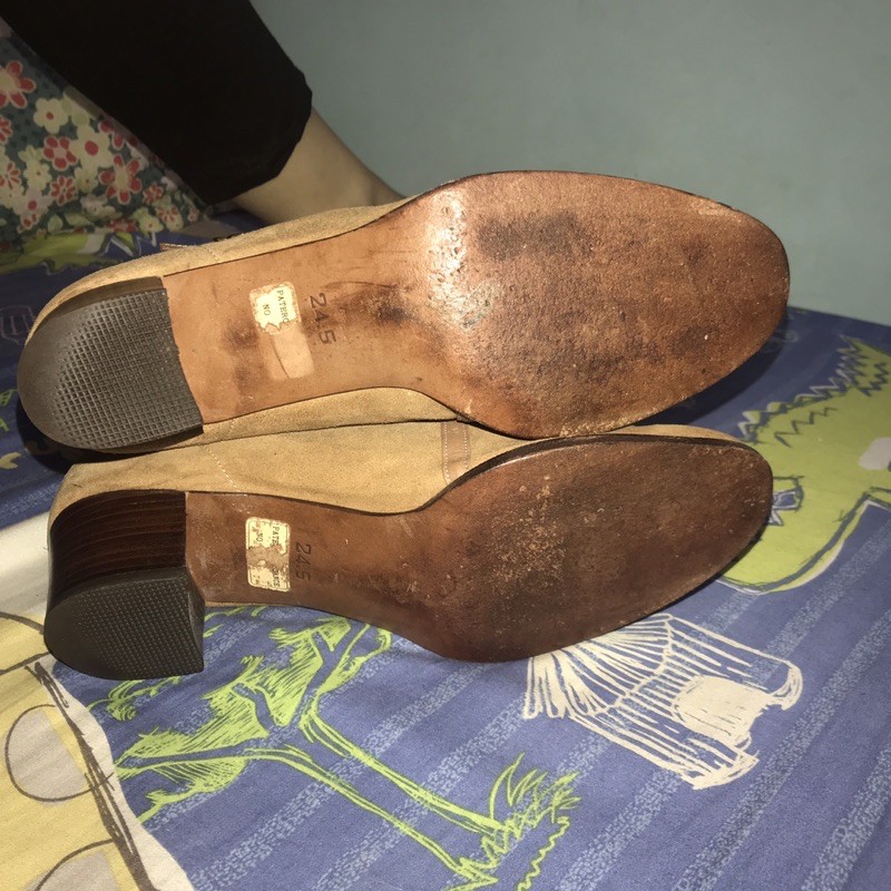 Bốt da lộn nguyên tấm Nhật