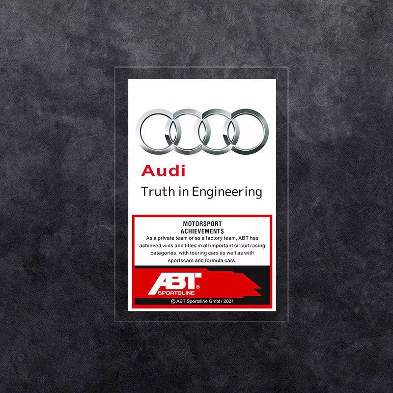 Miếng Dán Trang Trí Kính Chắn Gió Dành Cho Xe Hơi AUDI A3 A4 A6 Q3 Q4 Q5 TT