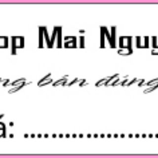 20 bảng tem dán sp theo yêu cầu