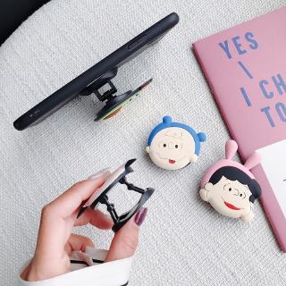 Universal Phone Socket Bracket Cute 3D Cartoon  Phone Expanding Stand