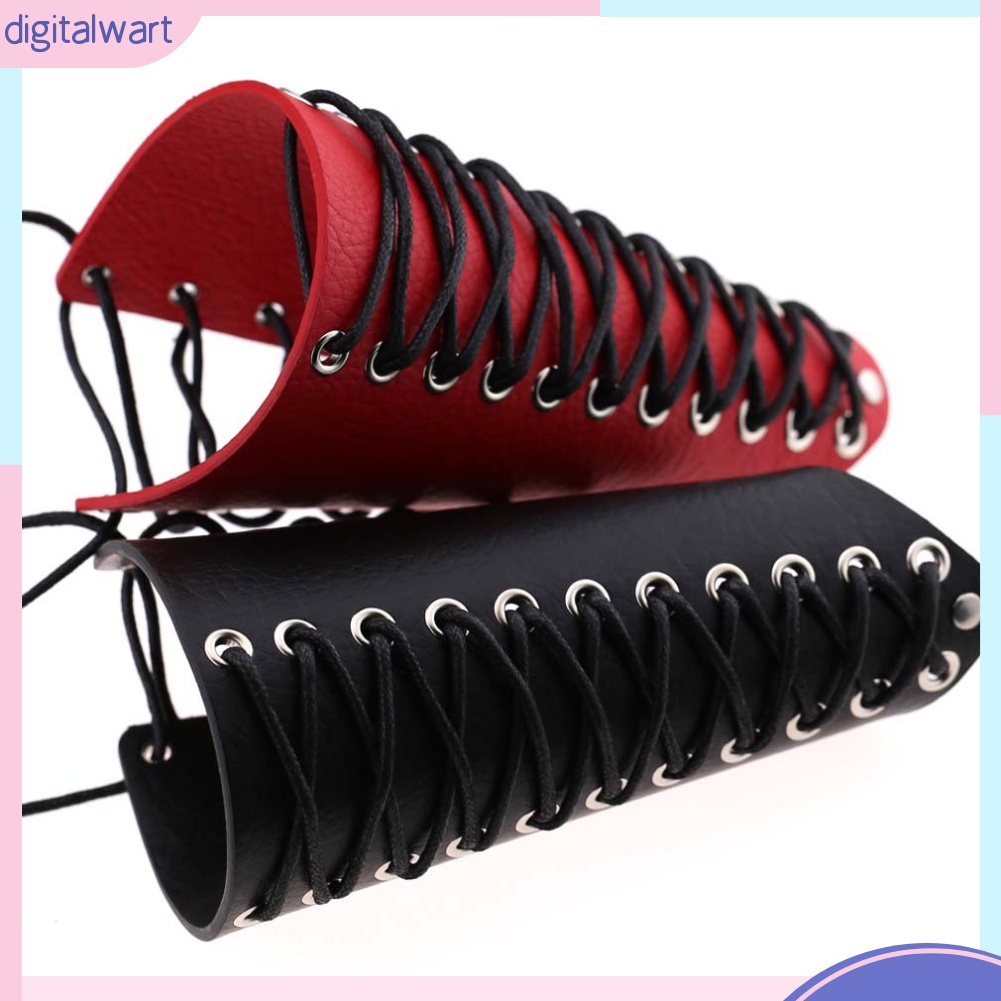 Đai đeo cánh tay bằng da phối dây buộc cá tính cho nam và nữ