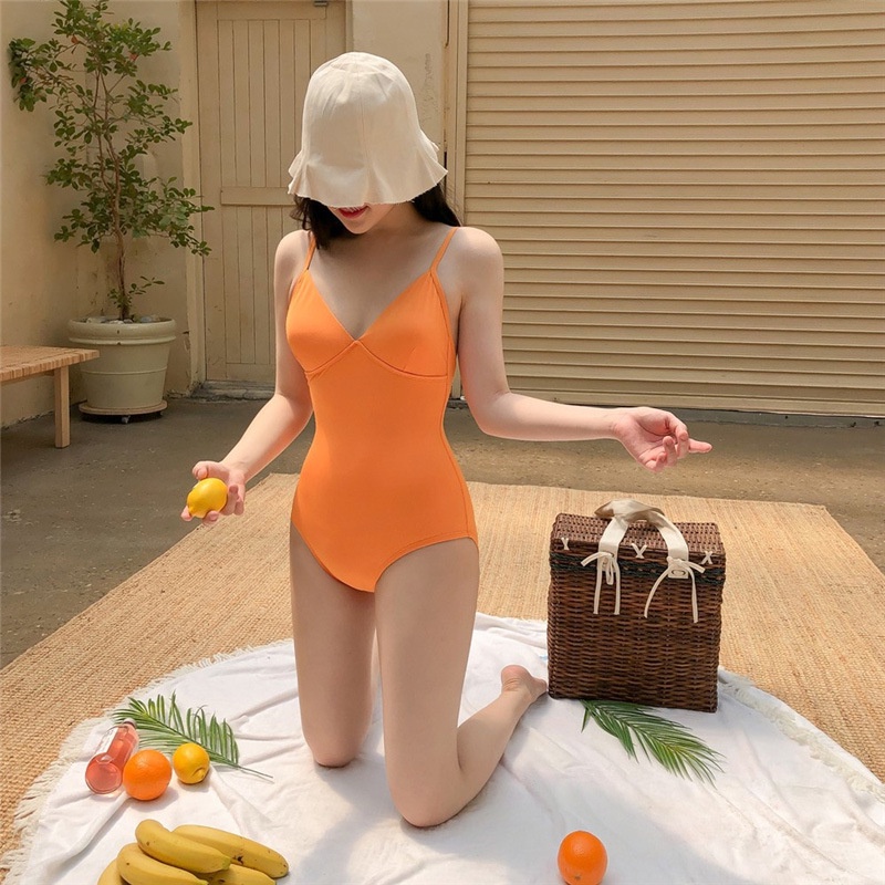 Monokini Bikini liền mảnh nữ cúp ngực màu sắc siêu xinh