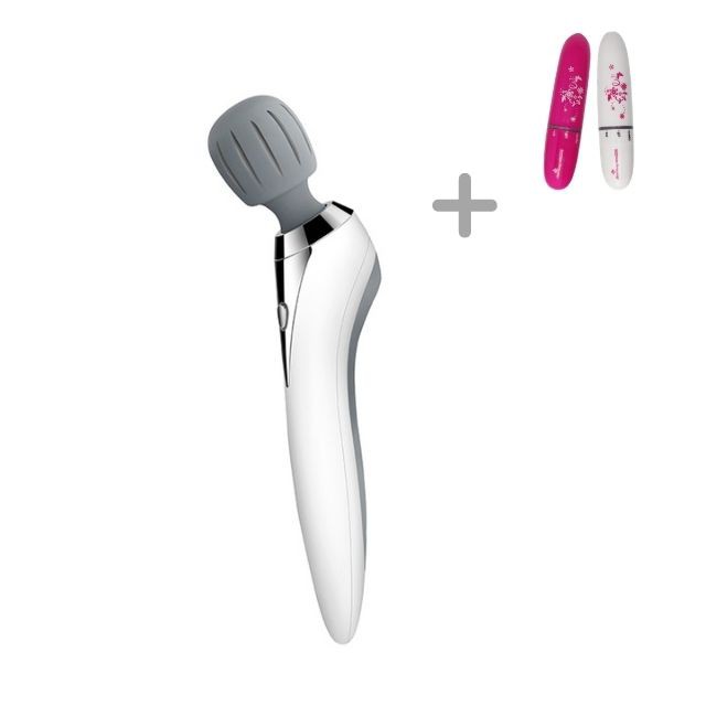 Máy Massage Cầm Tay Jinkairui 5 Chế Độ Rung, Chống Nước IPX7 - Tặng Kèm Máy Massage Mini - Hàng Nhập Khẩu