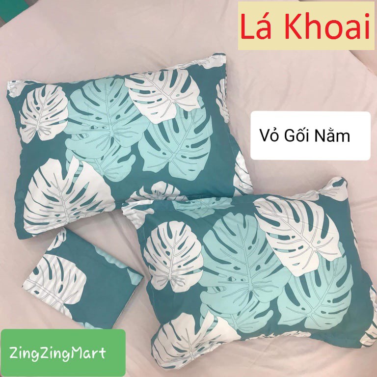 (Sale hot) Vỏ gối nằm Lá Khoai Nước 45x65cm (Chát chọn mẫu)