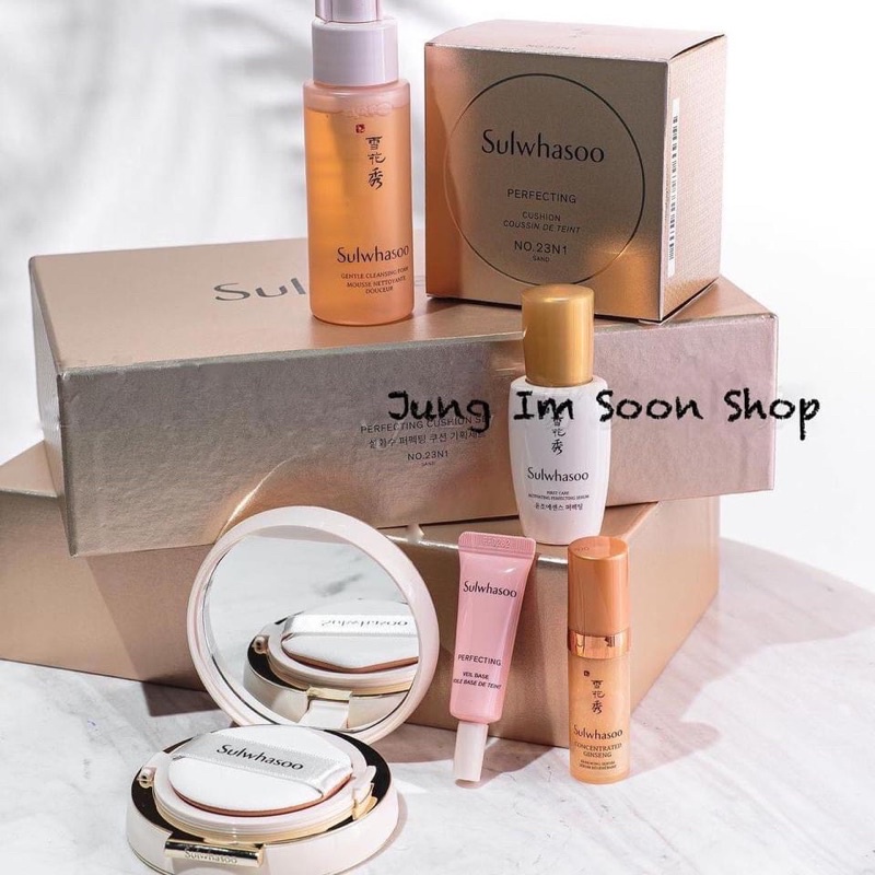 &gt;&gt;Sét Phấn nước Sulwhasoo Perfecting Cushion Coussin De Teint SPF50/PA+++