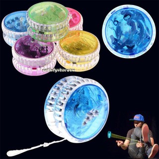 New Plastic Clear Light Up YoYo Balls Professional Yo-yo Children Adult Toys