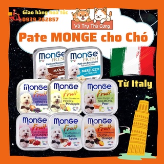 Pate MONGE cho chó nhiều hương vị 100g