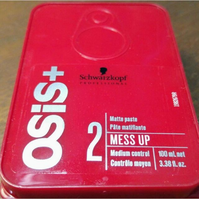 Osis+ 2 Mess Up - Sáp tạo kiểu tóc với độ cứng vừa phải và không bóng tóc. Net 100ml