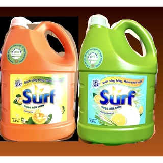 Nước Rửa Chén SURF hương Tắc / hương Chanh sả can nhựa 3.8KG