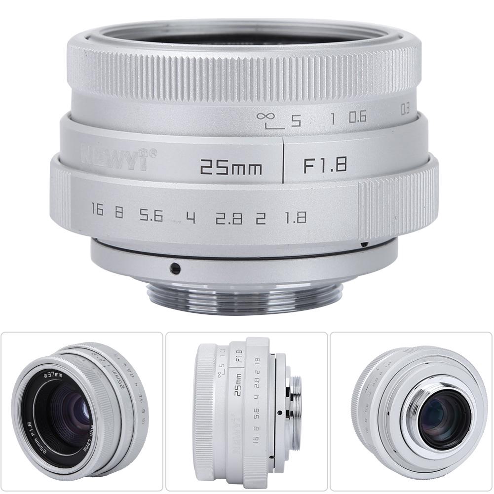 Ống kinh 25mm khẩu độ F1.8 góc rộng tiện dụng dùng cho máy ảnh Sony Nikon Canon DSLR