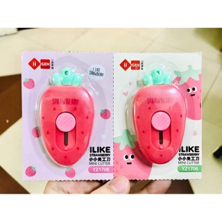 Dao rọc giấy hình trái dâu mini