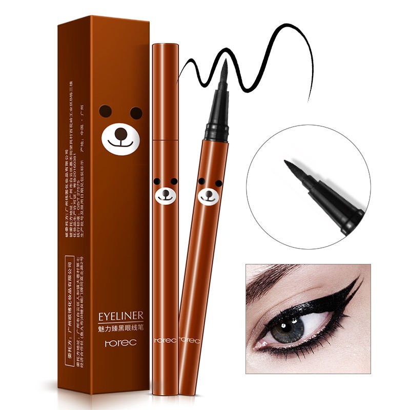 Kẻ mắt dạ, Eyeliner ROREC gấu nâu chống nước, lâu trôi