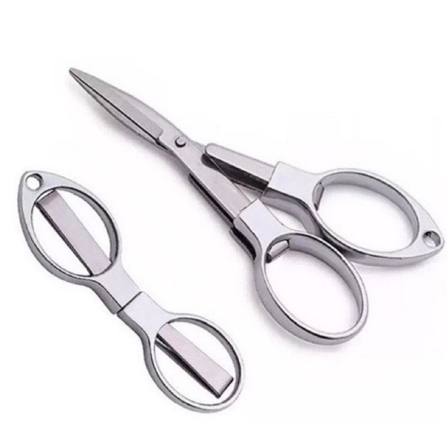 Kéo mini gấp gọn kéo mắt kính cắt dây câu và dây thun cột