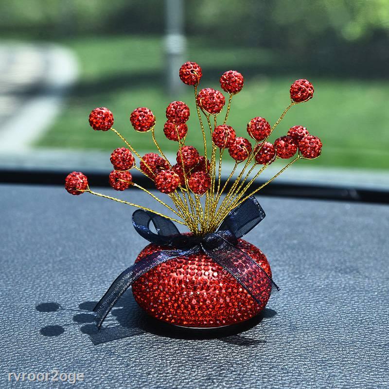 SALE Lọ hoa ánh sao đính đá lấp lánh sang trọng dùng để trang trí trên taplo xe ô tô