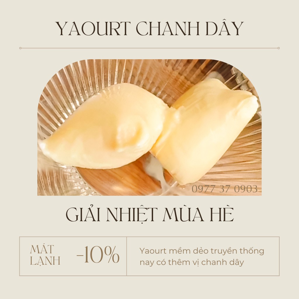 Yaourt Chanh Dây (sữa chua bịch) nhà làm - 100% từ sữa bò tươi nguyên chất và chanh dây tự nhiên