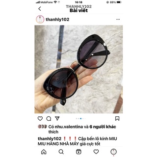 Kính Miu Miu siêu xịn form mắt mèo hot trend