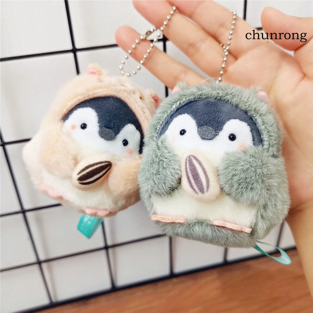 Móc Khóa Hình Chim Cánh Cụt Nhồi Bông CR-8/12cm