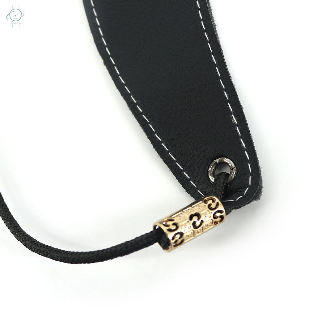 ♫Universal Adjustable Saxophone Neck Strap PU Leather Sax Strap Metal Hook Breathable Design for Tenor/ Soprano/ Alto Saxophones Accessories