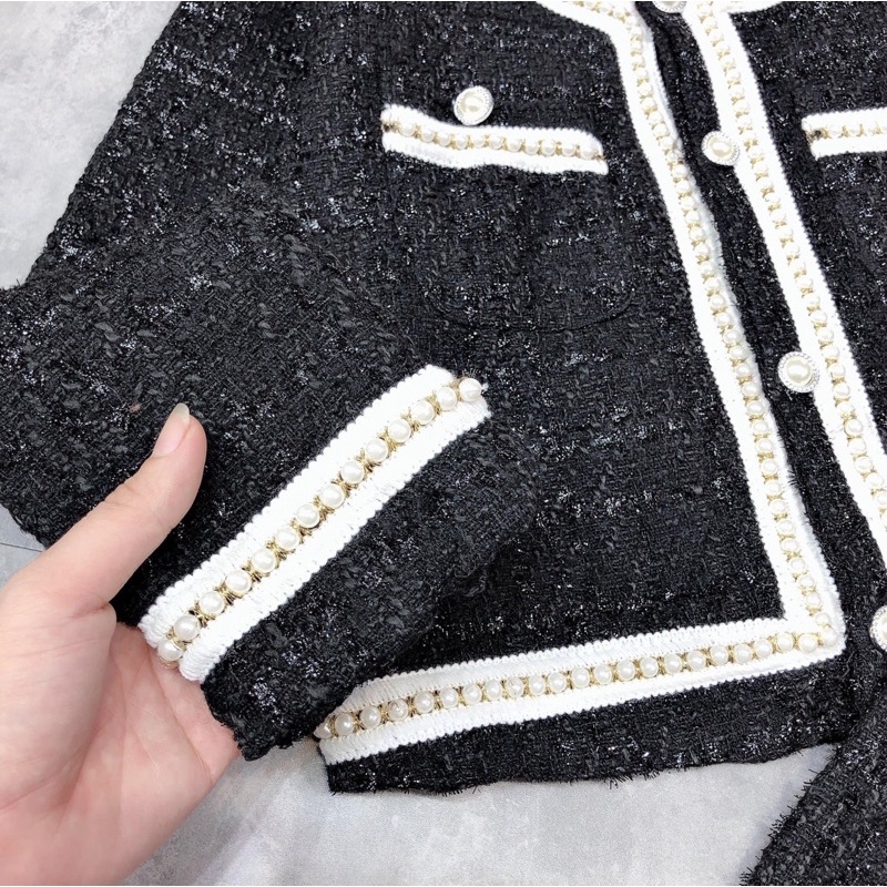 [Giá Sốc] Áo Dạ Nhũ Viền Ngọc 2 Màu Sang Chảnh Có Ảnh Thật Kèm Video | BigBuy360 - bigbuy360.vn