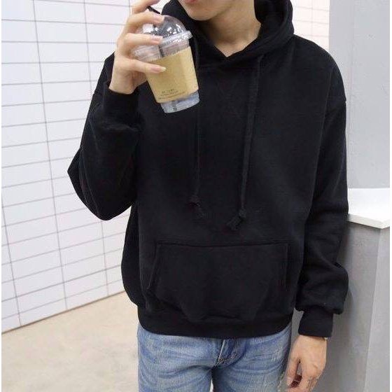Áo Hoodie trơn unisex nhiều mài form rộng TienAnh50