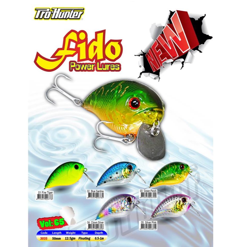MỒI CÂU LURE PROHUNTER FIDO 50MM/12.5G