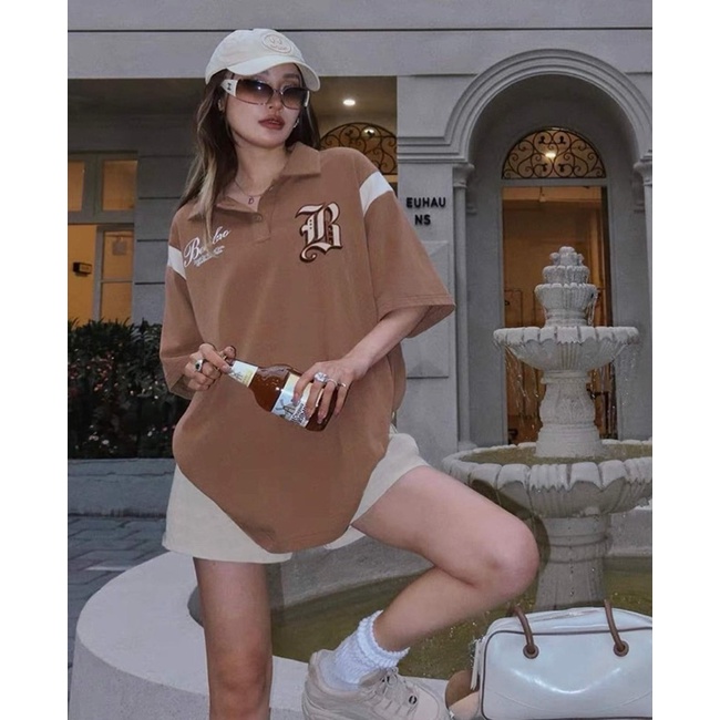 SET BỘ ULZZANG ÁO POLO KÈM QUẦN KAKI PHONG CÁCH ĐƯỜNG PHỐ