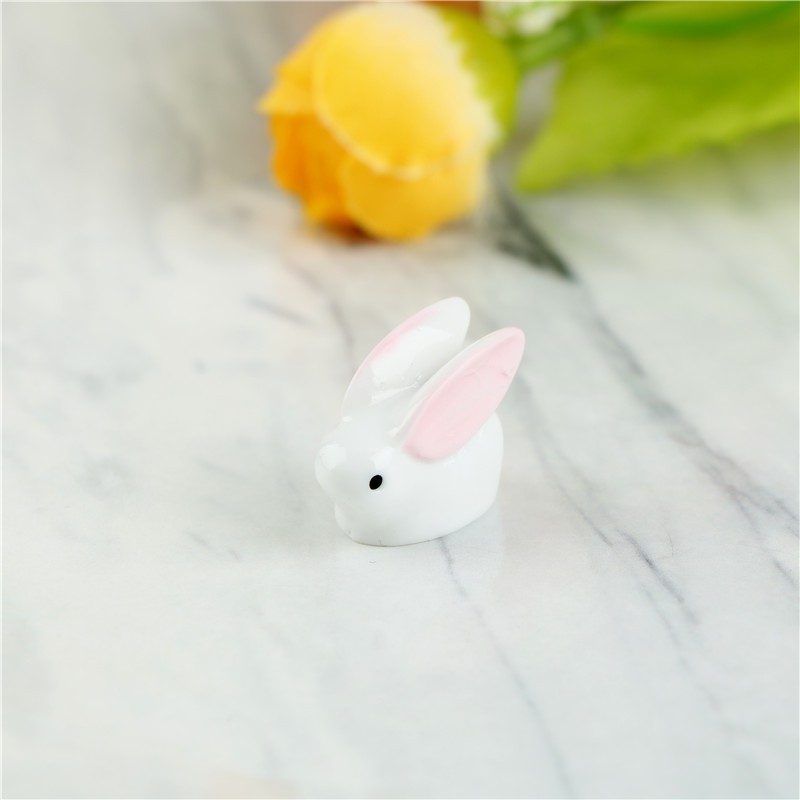 1 Tượng Thỏ Mini Trang Trí Tiểu Cảnh Sân Vườn