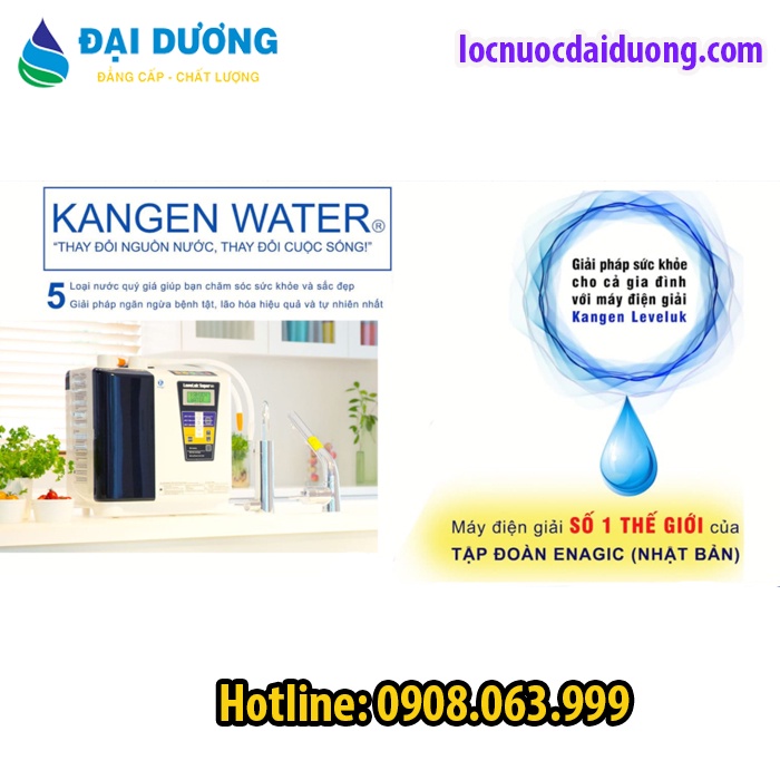 MÁY LỌC NƯỚC ĐIỆN GIẢI ION KIỀM Kangen Leveluk Super 501, MÁY LỌC NƯỚC Kangen