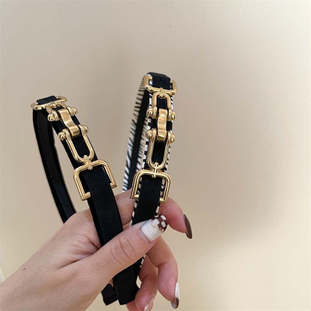 Băng Đô Cài Tóc Phối Dây Xích Thời Trang Tinh Tế Cho Nữ