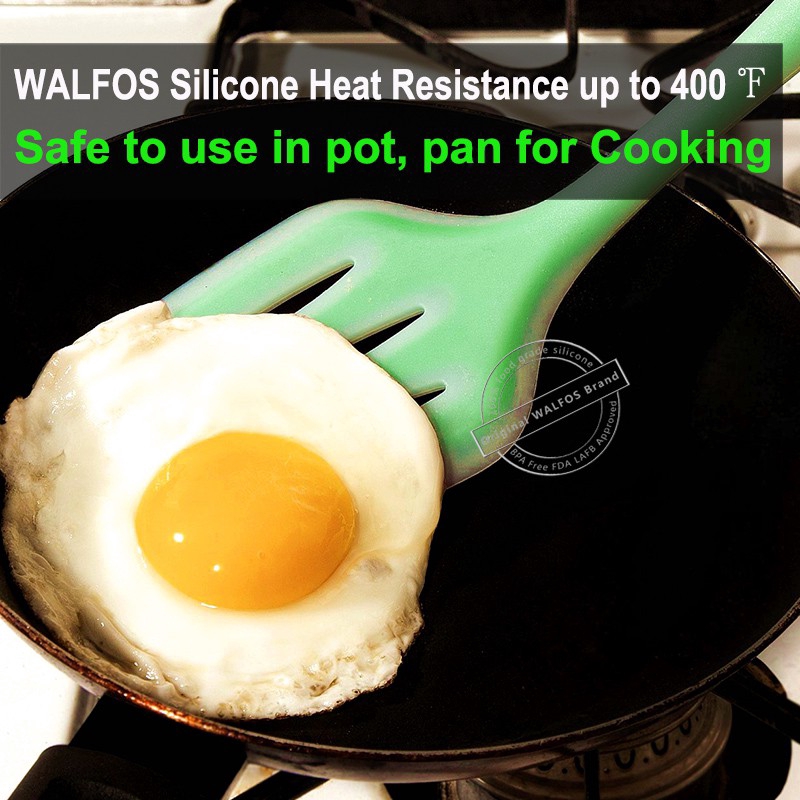 Bộ dụng cụ nấu ăn bằng silicon chịu nhiệt tốt WALFOS