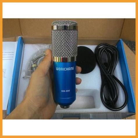 [Hàng Nhập Khẩu] Mic thu âm BM900 livestream dùng kết hợp với suondcard K10 và H9,V8,V10 hát Karaoke - Bh 6 tháng