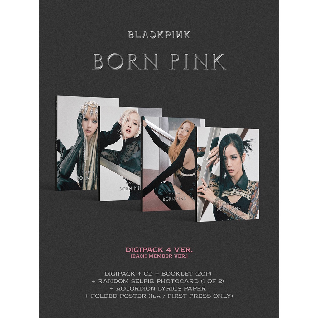 Album thứ 2 KPOP GOODS phiên bản Digipack BLACKPINK BORN PINK