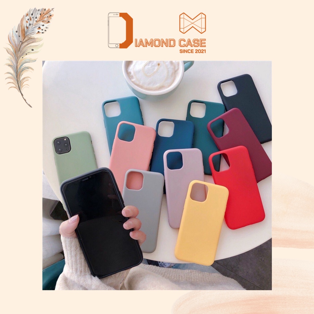 - Ốp lưng Iphone trơn viền bóng mềm mại