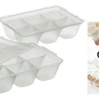 [Sỉ_lẻ] Bộ 2 khay chia thức ăn dặm Richell có nắp đậy