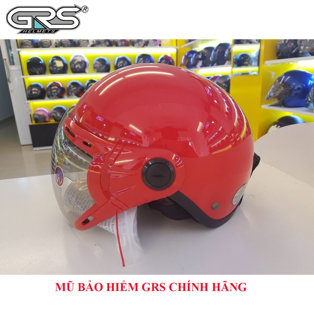 Mũ bảo hiểm 1/2 có kính GRSA33k Nhiều Màu