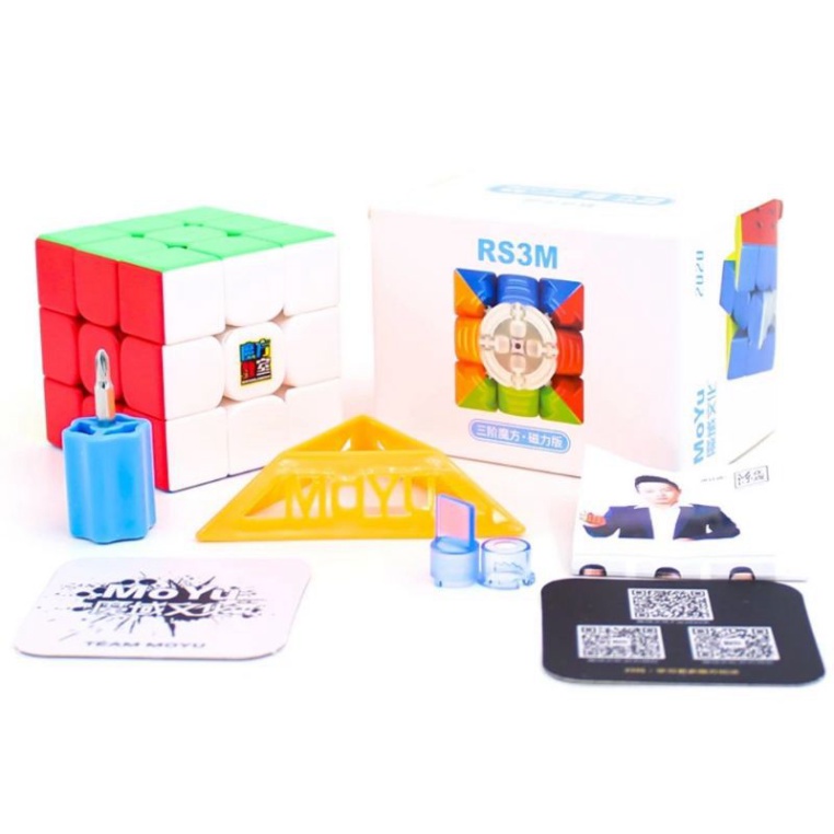 Rubik 3x3 RS3M 2020 MF3RS3 M Rubic Nam Châm 3 Tầng Stickerless MF3RS V3 M