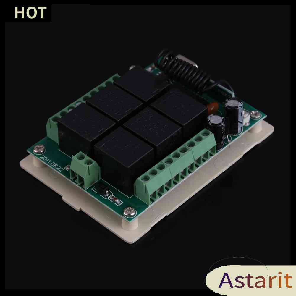 Bộ Công Tắc Điều Khiển Từ Xa Không Dây DC 12V 6 Kênh RF