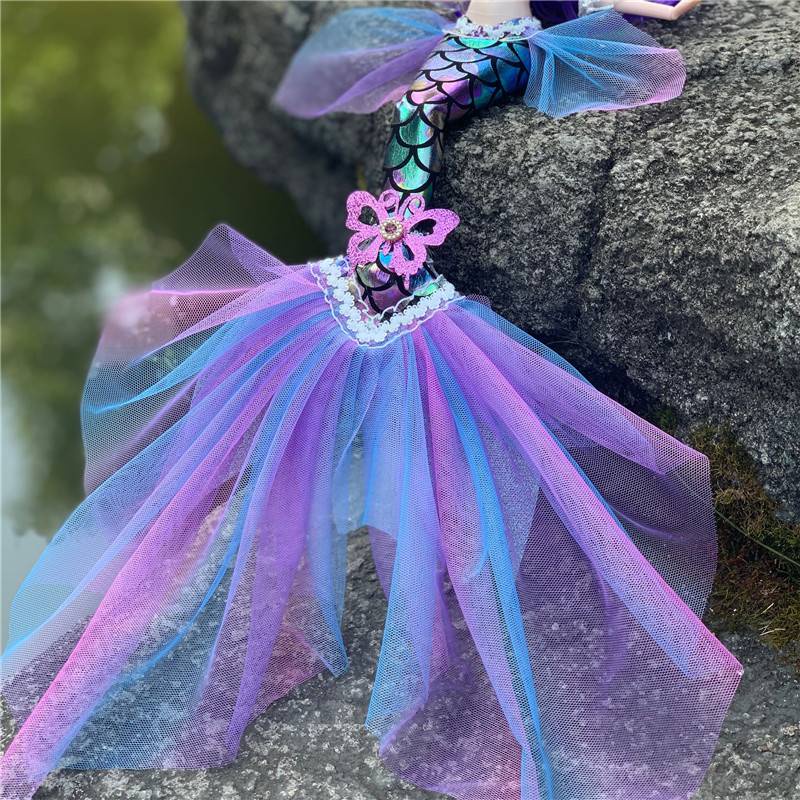 Đồ chơi hóa trang cho nàng tiên cá búp bê công chúa đồ handmade búp bê Barbie đồ chơi trẻ em