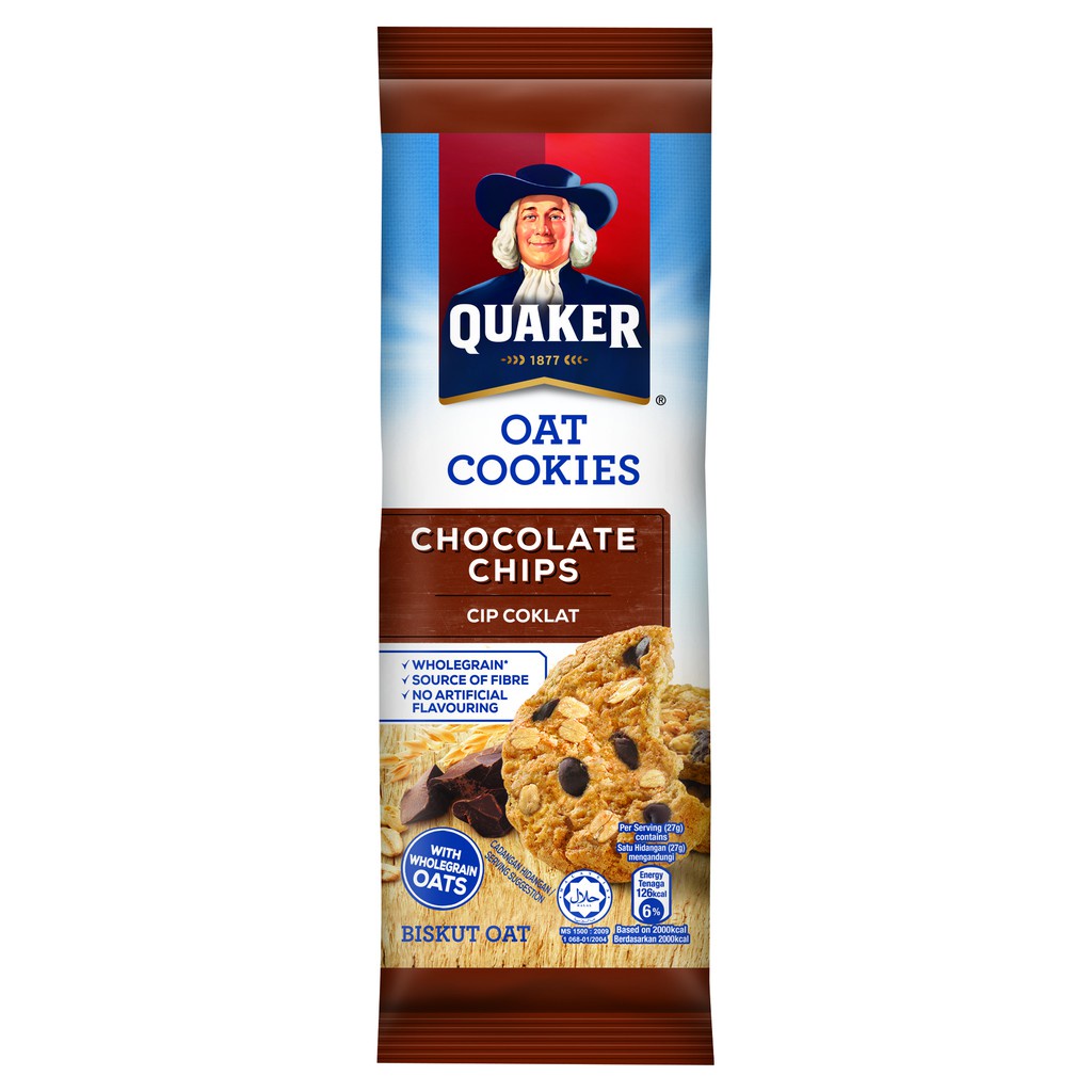 Combo 2 Bánh Quy Yến Mạch Quaker Hương Chocolate 270gr/gói