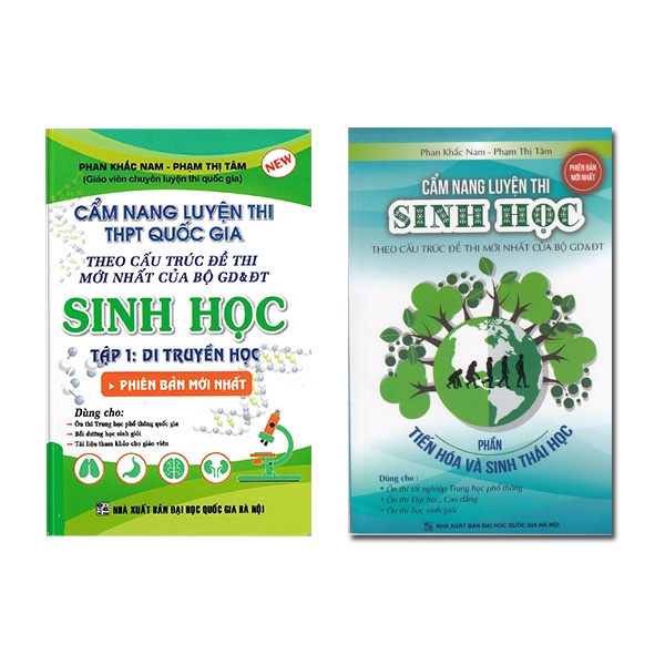 Sách - Combo Cẩm Nang Luyện Thi THPT Quốc Gia Sinh Học (Bộ 2 Cuốn)