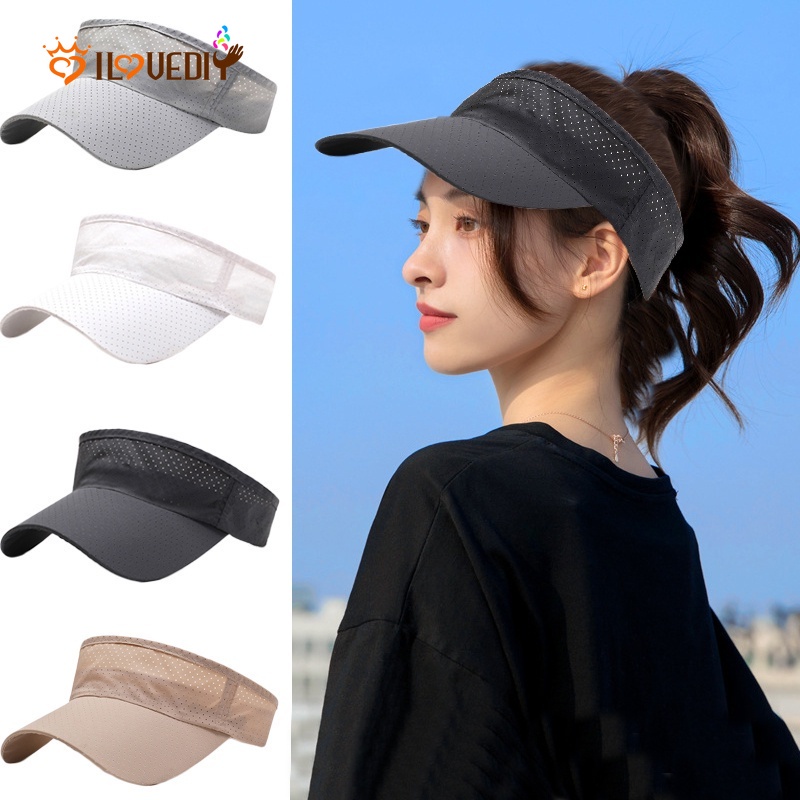 Mũ Lưỡi Trai Nửa Đầu Chống Nắng Mùa Hè Thoáng Khí Có Thể Điều Chỉnh Kích Thước Thời Trang Cho Nữ