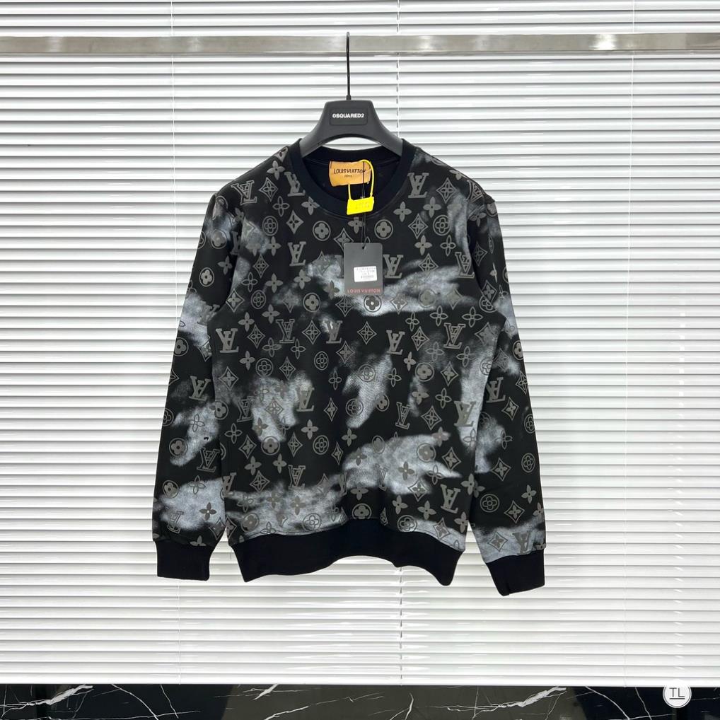 áo thun dài tay Tee Gucci , LV loang Vân nổi New /-ok /-ok /-ok nam nữ mùa thu đông